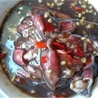 Mắm mực Bình Định pha sẵn chai 330ml- Đặc sản Bình Định (Có con mực)