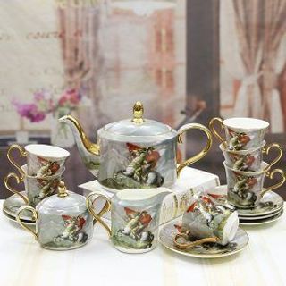 Bộ Ấm Chén Cô Gái Dáng Lùn Cao Cấp CC ( THÙNG 4B )