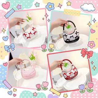 TÚI MINI KẸP NÁCH PHỐI NƠ REN – XINH XẮN CHO MẸ & BÉ - PIPI STORE