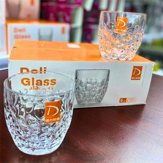 Bộ 6 Cốc Thủy Tinh Chấm Bi Bong Bóng 340ML ( THÙNG 8B )