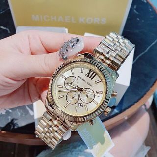 ĐỒNG HỒ NAM CAO CẤP MICHAEL DÂY THÉP GOLD MẶT CHONOGRAP FULLBOX TAG