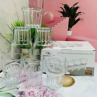 Bộ 6 Cốc Thủy Tinh BM 5008-3 - Cốc 377ml ( THÙNG 8B )