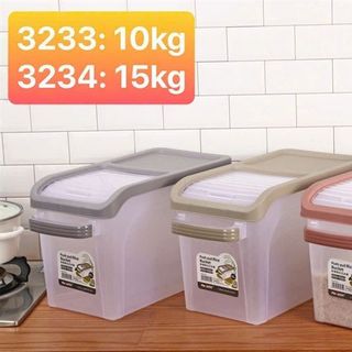 MT3234 - Thùng Gạo Gằng Nhựa 15Kg (PINCAI) ( THÙNG 24C )