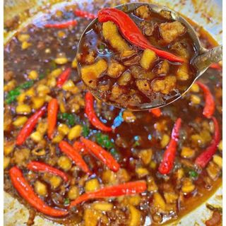 MẮM KHO QUẸT TÔM KHÔ, TÓP MỠ , THỊT BA CHỈ - 400gr