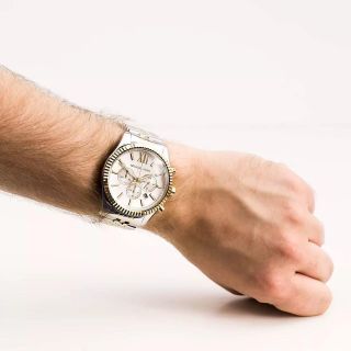 ĐỒNG HỒ NAM CAO CẤP MICHAEL DÂY THÉP DEMI MẶT CHONOGRAP  FULLBOX TAG