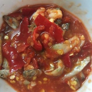 Mắm Cá Rò (Cá Giò)-450GR- Đặc Sản Miền Trung, nguyên vị ( mặn, hơi cay, khách cần thêm gia vị trước khi ăn)