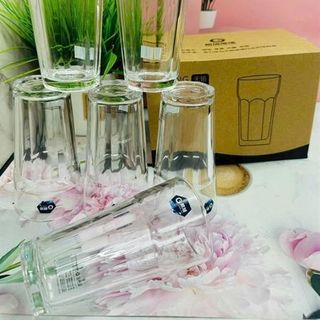 Bộ 6 Cốc Thủy Tinh Trắng LXY 5007 ( THÙNG 8B )