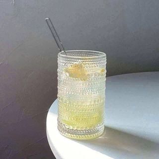 BỘ 6 LY THUỶ TINH CHẤM BI GIỌT NƯỚC 440ML