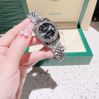 ĐỒNG HỒ NAM NỮ CAO CẤP ROLET DATE JUST AUTOMATIC DÂY ĐÚC MẶT SAPHIRE VIỀN HỘT