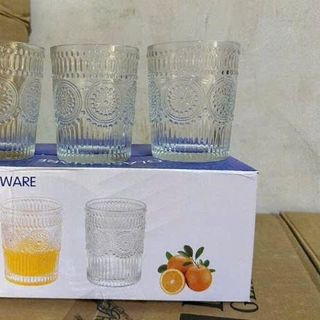 BỘ 6 LY THỦY TINH ĐỒNG TIỀN THẤP 300ML