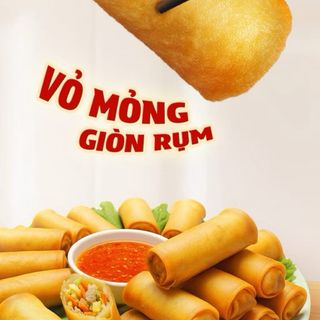 “ Thùng 20 gói “ CHẢ GIÒ GIA ĐÌNH VỊ TÔM MỰC 440g gói 22 cuốn.