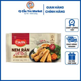 [ SHIP HOẢ TỐC HCM 2H ] Nem Rán Hà Nội Cầu Tre Đặc Biệt Thịt (300g)