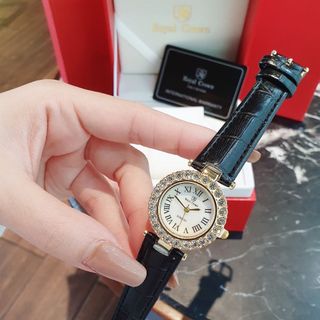SĂN SALE ĐỒNG HỒ NỮ THỜI TRANG RODAL DÂY DA VIỀN ĐÁ MINI