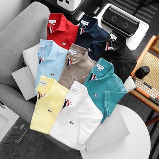 Mẫu áo polo basic, chất vải pique 2c xịn thiết kế trụ cổ 3 màu