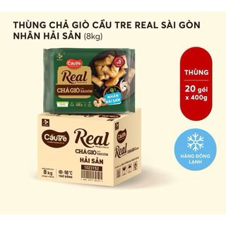 “ Thùng 20 gói “ Chả giò Real hải sản Cầu Tre 400g