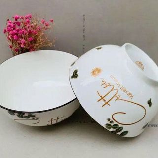 CHÉN SỨ HOA CỔ COTTON CHÉN CƠM (T100)