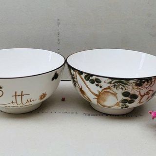 CHÉN SỨ HOA CỔ COTTON CHÉN CƠM (T100)