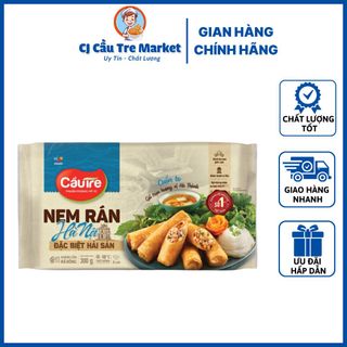 [ SHIP HOẢ TỐC HCM 2H ] Nem Rán Hà Nội Cầu Tre Đặc Biệt Hải Sản Bao bì mới (300g)