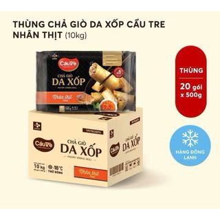 “ Thùng 20 gói “ Chả giò da xốp nhân thịt Cầu Tre 500g