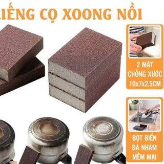 MIẾNG CHÀ XOONG NỒI RỬA CHÉN 2 MẶT NHÁM