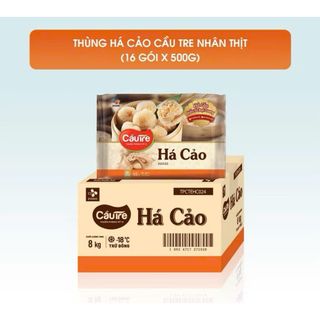 “ Thùng 16 gói “ Há cảo nhân thịt Cầu Tre gói 500g