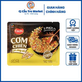 [ SHIP HOẢ TỐC HCM 2H ] Cơm Chiên CJ Cầu Tre Gà Cháy Tỏi 210g