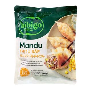 [ SHIP HOẢ TỐC HCM 2H ] Bánh Xếp Mandu Thịt Và Bắp Bibigo Cj Hàn Quốc 350g