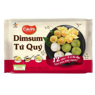 [ SHIP HOẢ TỐC HCM 2H ] Dimsum Tứ Quý Cầu Tre 237g (12 Viên) 4 Vị Đủ Đầy, Vẹn Tròn Bữa Ngon