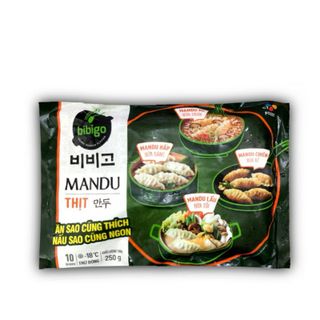 "Bánh Xếp Mandu Bibigon 250gr - Hương Vị Thịt Tươi Ngon"