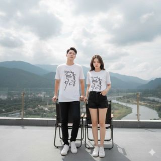 Áo thun nam. Chất cotton  4C định lượng 240g , mịn , thấm hút tốt