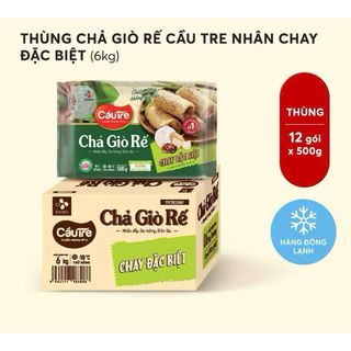 “Thùng 12 gói “Chả giò rế chay đặc biệt Cầu Tre 500g