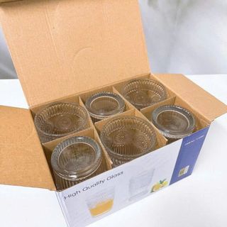 BỘ 6 LY THỦY TINH ĐỒNG TIỀN CAO 350ML (T8)