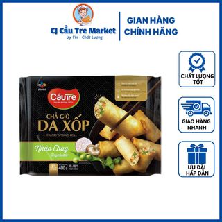 [ SHIP HOẢ TỐC HCM 2H ] Chả Giò Da Xốp Chay Cầu Tre 400g Chính Hãng