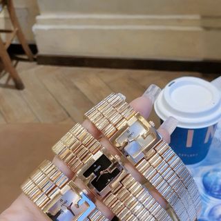 SĂN SALE ĐỒNG HỒ NỮ THỜI TRANG PENDI DÂY BẢNG VUÔNG GOLD ROSE