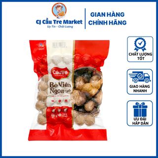 [ SHIP HOẢ TỐC HCM 2H ] Bò Viên Ngon Cầu Tre (Chiên/ Thả Lẩu ) - Gói 200g/ 500g Chính Hãng