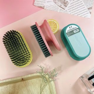 Bàn chải nhựa chà sàn, giặt đồ đa năng có tay cầm