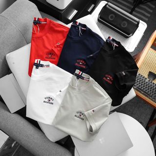 Mẫu Áo logo thêu chi tiết sắc nét bo tay tinh tế hàng full chi tiết, full tem tag, chất cotton 4c dày dặn