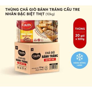 “ Thùng 20 gói “Chả giò đặc biệt nhân thịt Cầu Tre gói 500g