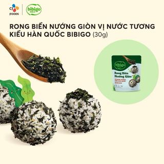 Combo 5 gói Rong biển rắc cơm Bibigo vị Nước tương (30g x 5)