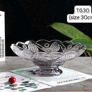 Khay, Đĩa, Tô Thủy Tinh Chân Bồng TG 30 30cm (THÙNG 8C)