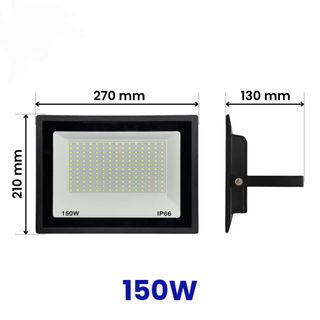 Đèn pha led siêu sáng chống nước lắp ngoài trời IP66 150w ánh sáng trắng và vàng