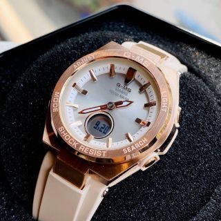 ĐỒNG HỒ NỮ CHÍNH HÃNG KASIO MSG ĐIỆN TỬ DÂY CAO SU HỒNG FULLBOX