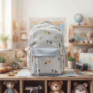 BALO ĐI HỌC NỮ HỌA TIẾT CÚN DỄ THƯƠNG, ĐÁNG YÊU & GỌN GÀNG A208 - PIPI STORE