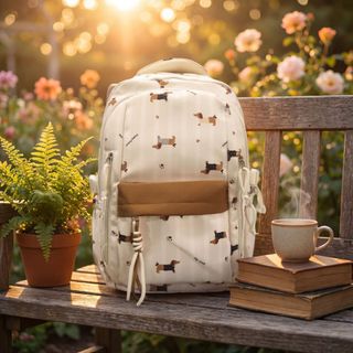 BALO ĐI HỌC NỮ HỌA TIẾT CÚN DỄ THƯƠNG, ĐÁNG YÊU & GỌN GÀNG A208 - PIPI STORE