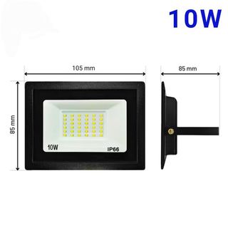 Đèn pha led siêu sáng chống nước lắp ngoài trời IP66 10w ánh sáng trắng và vàng