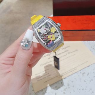 SĂN SALE ĐỒNG HỒ NỮ SIÊU CẤP PRANCK MULLER ĐÍNH ĐÁ MẶT HOA