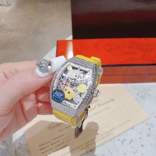 SĂN SALE ĐỒNG HỒ NỮ SIÊU CẤP PRANCK MULLER ĐÍNH ĐÁ MẶT HOA