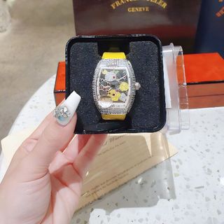 SĂN SALE ĐỒNG HỒ NỮ SIÊU CẤP PRANCK MULLER ĐÍNH ĐÁ MẶT HOA