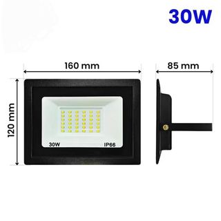 Đèn pha led siêu sáng chống nước lắp ngoài trời IP66 30w ánh sáng trắng và vàng