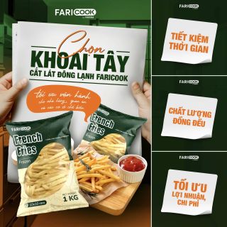 KHOAI TÂY CẮT LÁT ĐÔNG LẠNH FARICOOK
